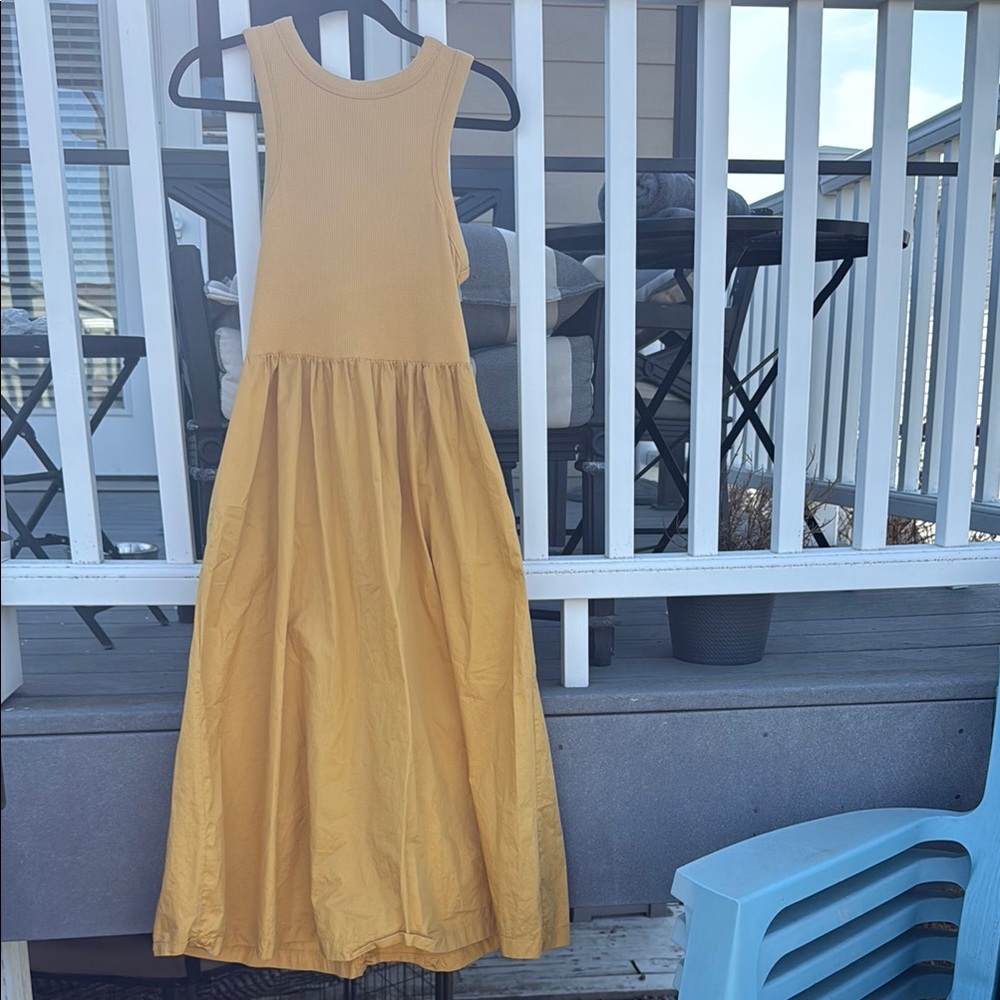 Old Navy Mustard Yellow Maxi Dress